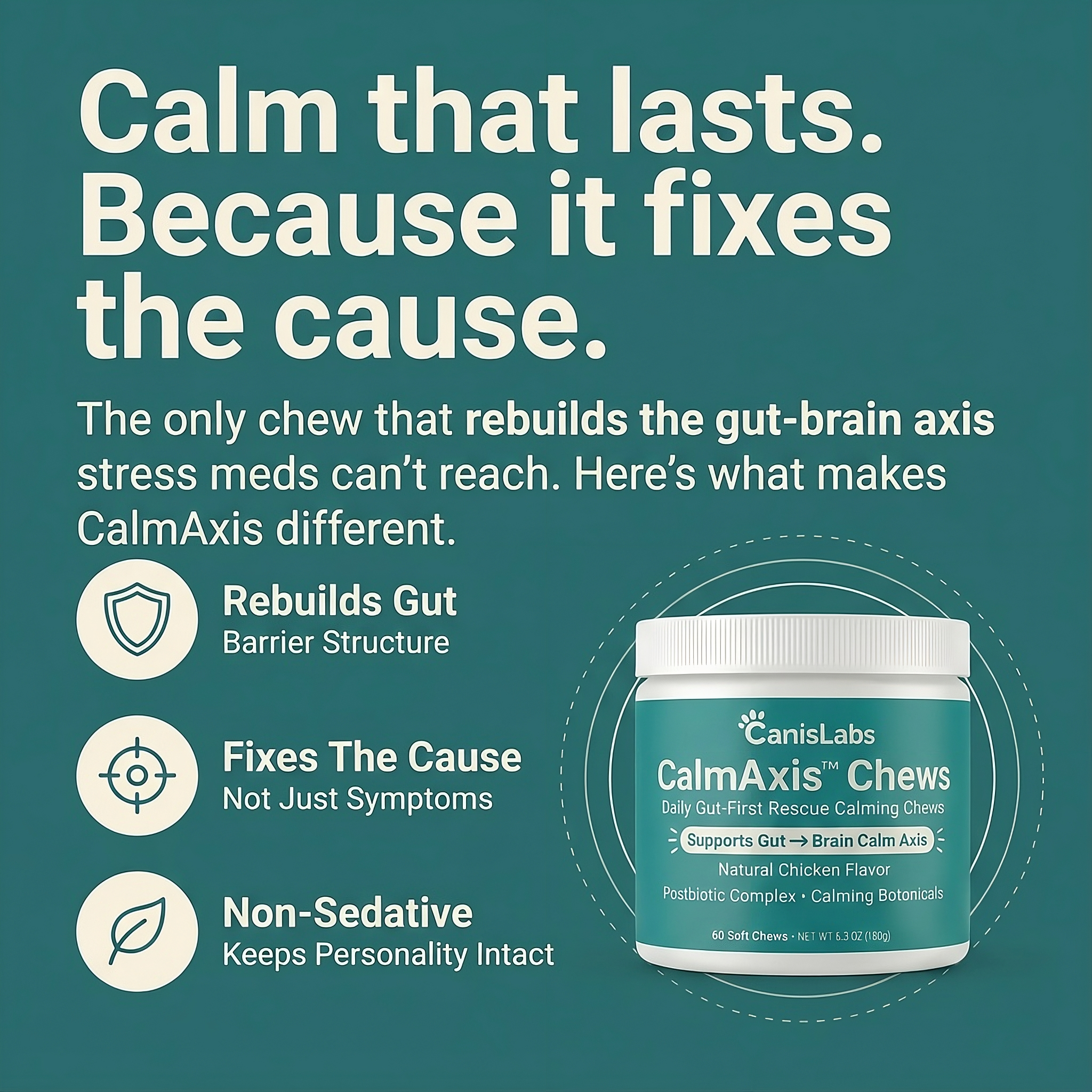 CalmAxis™ Postbiotic Chews